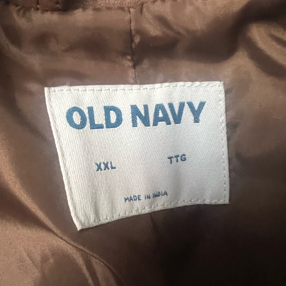 Old Navy Brown Faux Leather Fall Jacket - Picture 7 of 8